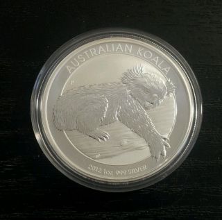 2012 Koala 1 Oz Silver Bullion Coin Perth Australia photo