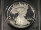 1986 S Proof American Silver Eagle Coin Pcgs Pr69 Dam 6890 Silver photo 1
