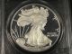 2006 W Proof American Silver Eagle Coin First Strike Pcgs Pr69dcam 1899 Silver photo 1