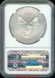 2014 - W Silver Eagle Ngc Ms70 Early Releases Burnished Silver photo 2