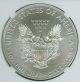 2011 - S Silver Eagle 25th Anniversary Early Release Ms 70 Blue Label. Silver photo 2