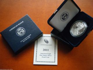 2011 W Proof Silver Eagle With Box/coa Zoom Pics. . .  See My Others photo