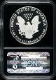 1988 - S Silver Eagle $1 Ngc Pf69 Ultra Cameo Black Retro 25th Anniversary Slab Silver photo 1