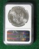 2012 Ngc Ms69 American Silver Eagle $1 Dollar Coin - Silver photo 1