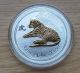 2010 Australian 1 Oz Gilded Silver Lunar Year Of The Tiger Coin (from Tube) Silver photo 2