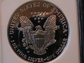 2001 - W American Eagle $1 Silver Ngc Pf 69 Ultra Cameo photo