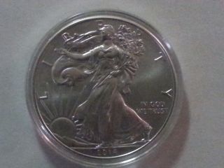 2014 1 Troy Oz.  999 Fine Silver American Eagle Coin - Ship With Tracking Number photo