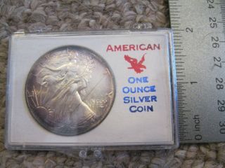 1992 American 1oz Fine Silver Walking Liberty Eagle Dollar photo