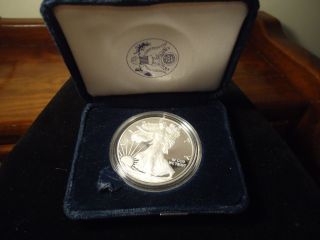 2012 S Proof American Silver Eagle,  In Felt Box,  Low $$$$$,  Investment Coin photo