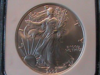 2006 American Eagle $1 First Strikes Silver Ngc Ms 69 photo