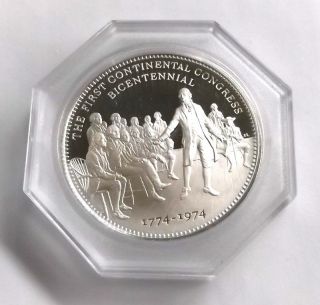1774 - 1974 1st Continental Congress Commemorative Proof Sterling Silver Coin 925 photo
