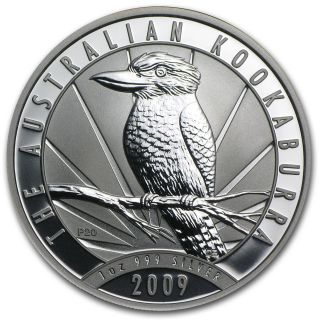 2009 1 Oz Silver Australian Kookaburra Coin photo
