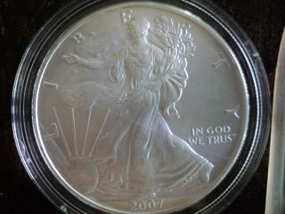 2007 American Silver Eagle,  Brilliant Uncirculated photo