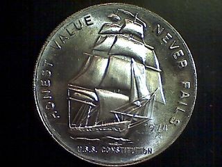 1974 U.  S.  S Constitution Coin. . .  Honest Value Never Fails. . . .  999 Fine. .  1 Ounce photo