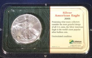 2005 1 Oz Silver American Eagle Brilliant Uncirculated photo
