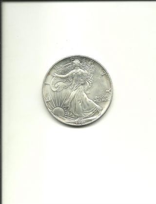 United States Silver Dollar Eagle,  1995 Brilliant Uncirculated photo