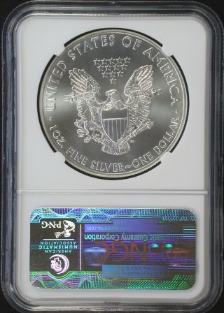 2013 $1 Silver Eagle Ngc Ms 70 Blue Label photo