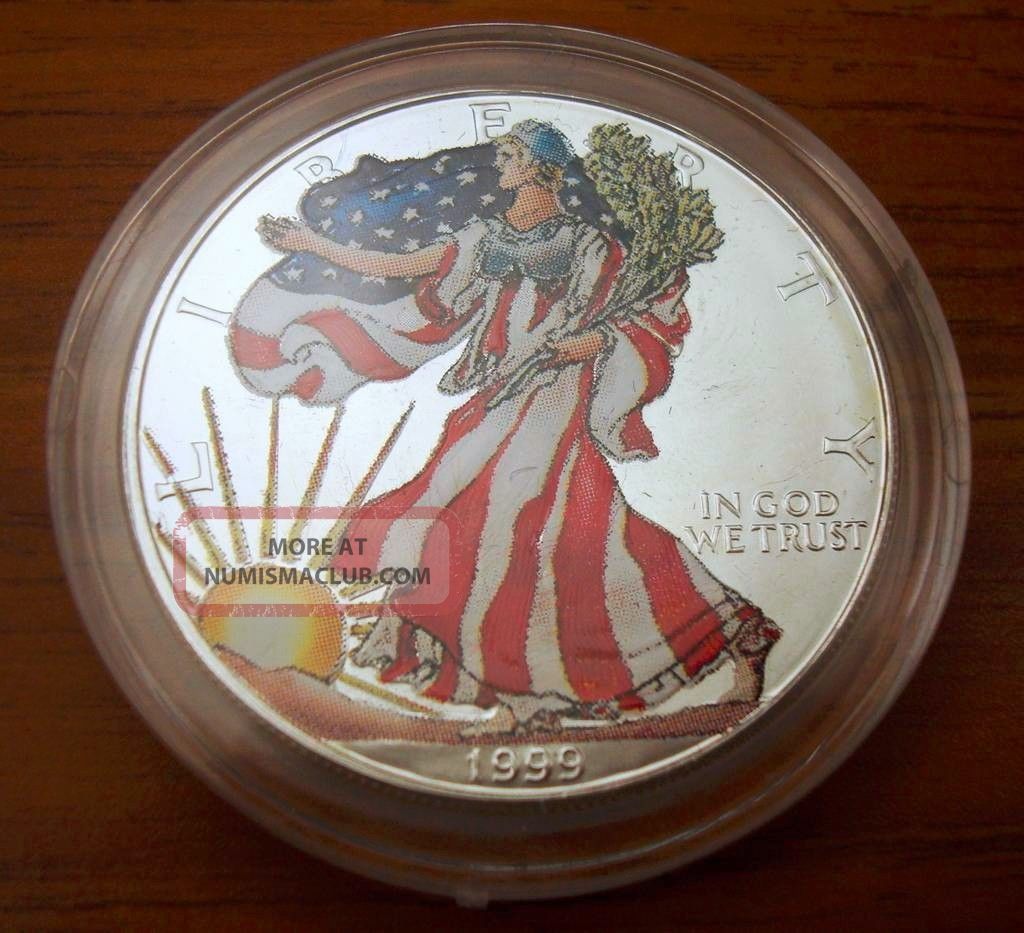 1999 Colorized American Silver Eagle a 1999-colorized-american-silver-eagle-a