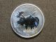 2012 1 Oz Moose Silver Maple Leaf Coin $5 Canadian Wildlife Canada 9999 Silver photo 2