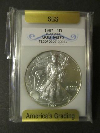 1997 1d Silver Eagle Certified photo