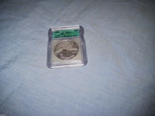 2006 U.  S.  One Dollar Silver Eagle Icg Ms70 1762220335 In Case Uc Xlt photo