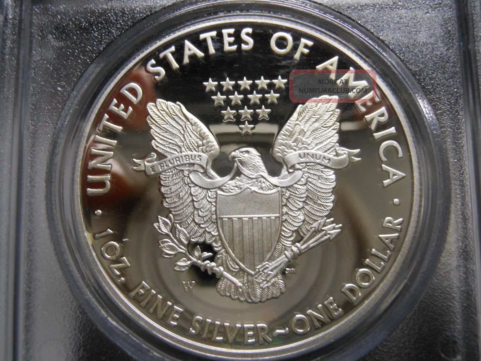 2008 - W Silver American Eagle Pcgs Pr70dcam