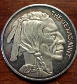 The Texas - Texas Nickel -.  999 Silver - 2 Troy Ounces Oz Discontinued Rare photo