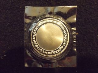 1 Oz.  999 Fine Silver Baseball Round Coin Engravable photo