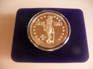 Very Rare Mr.  Peanut Planters 75th Anniversary 1 Troy Oz.  999 Fine Silver Coin photo