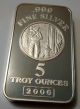 Rare Nmi Nevada Metallurgical Collectible Pressed 5 Oz.  999 Silver Bar Silver photo 1