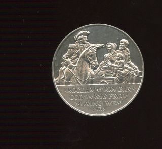 1976 (proclamation Of 1763) Commemorative Sterling Silver Medal 30 photo