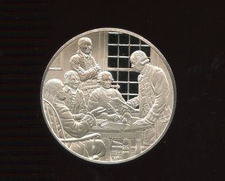 1975 Second Continental Congress (commemorative) Sterling Silver Medal 27 photo