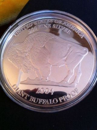 2004.  999 1oz Fine Silver Buffalo Proof With photo
