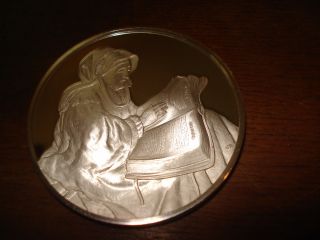 The Prophetess Hannah Rembrandt ' S Genius Sterling Silver Art Round photo