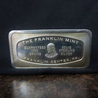 Franklin Solid Sterling Silver Bar - Over 2 Oz. photo