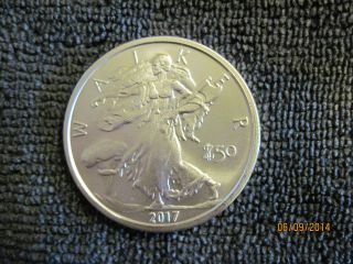 Zombucks 2017 Zombie Walker 1oz 999 Silver Coin 1st In Series photo