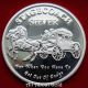 Silver Art Round 1 Oz Nwt Stagecoach Coach Divisible 1/4 Fractional.  999 Fine Bu Silver photo 2