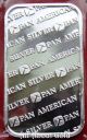 Silver Art Bar 1 Oz Nwt Pan American Hammer Logo Mirror - Like.  999 Fine Troy Bu Silver photo 1
