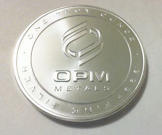 1 Oz Silver Opm Round photo