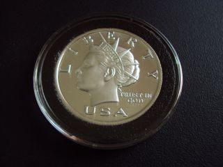 2005 1/2 Oz.  Silver Liberty Usa - Norfed Silver Round.  999 Very Rare photo