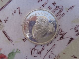 1 Oz.  Krugerrand Commemorative Silver Round.  999 Fine Silver photo