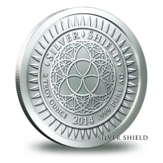2oz 2013/2014 Years Silver Round | Silver Shield Silver Bullet Silver Shield photo
