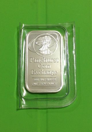 Pinehurst Coin Exchange.  999 One Troy Ounce Fine Silver Ingot photo