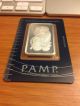 Pamp Suisse One Troy Ounce Pure Silver.  999 Bar In Assay 2nd Day Silver photo 6