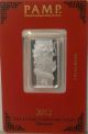 2012 Year Of The Dragon - Pamp Suisse - In Assay - 10 Grams Of.  9999 Pure Silver Silver photo 7