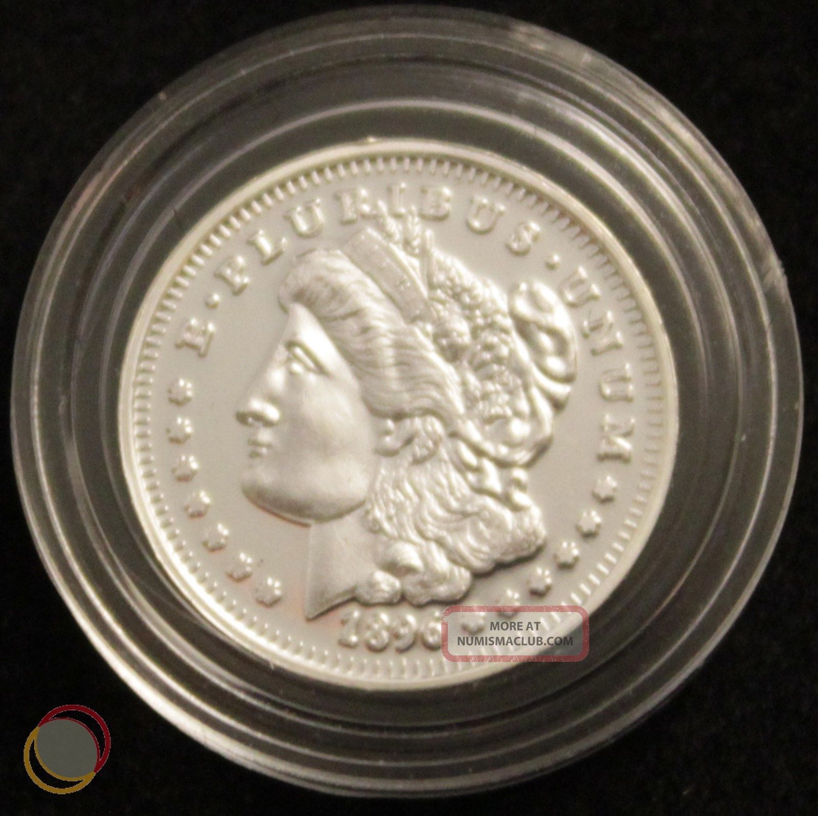 1 Gram " Dollar " 999 Solid Pure Silver Coin Bullion Tribute