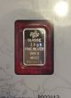 Rare Size Pamp Suisse Fortuna 2.  5 Gram.  999 Fine Silver Bar In Assay Silver photo 1