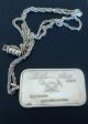 . 999 Fine Silver Israel 1973 Commemorative Bar Mother Lode With Chain - Silver photo 1