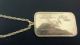 . 999 Fine Silver Israel 1973 Commemorative Bar Mother Lode With Chain - Silver photo 2