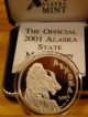 Alaska 2001 Mtn.  Goat,  Proof,  Official State, .  999 Fine Silver 1 Oz.  0566 Silver photo 2